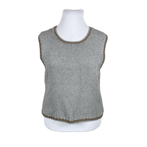 Unisex Handmade - Kootud vest, suurus 42 - Hall (1)