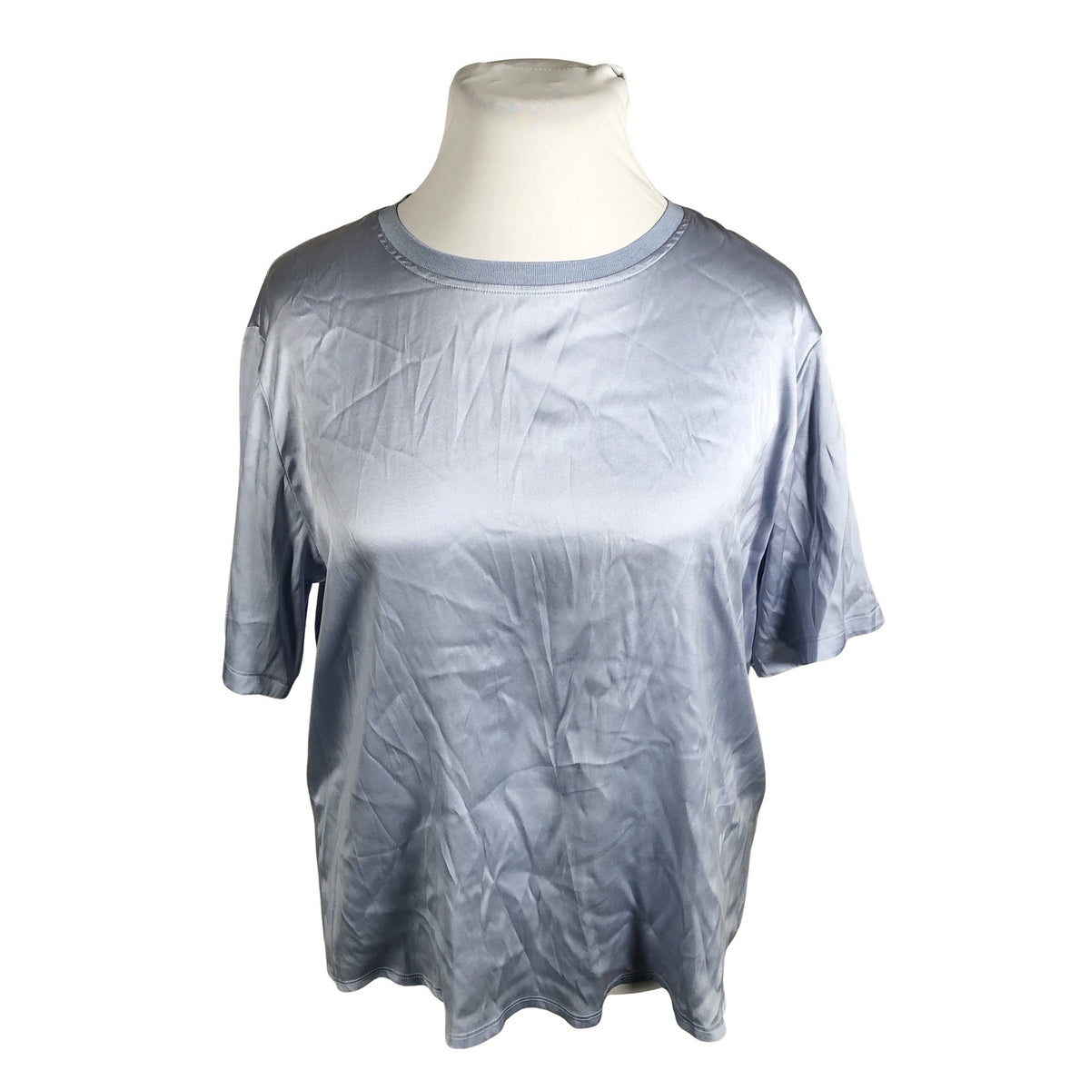 Unisex Lene Sand - Lühikeste käistega pluus, suurus 44 - Helesinine (1)