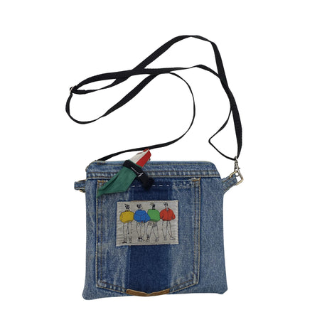 Unisex Handmade - Õlakott, suurus Mini - Sinine ()