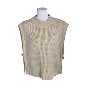 Unisex Gauhar - Kootud vest, suurus 38 - Beige (1)