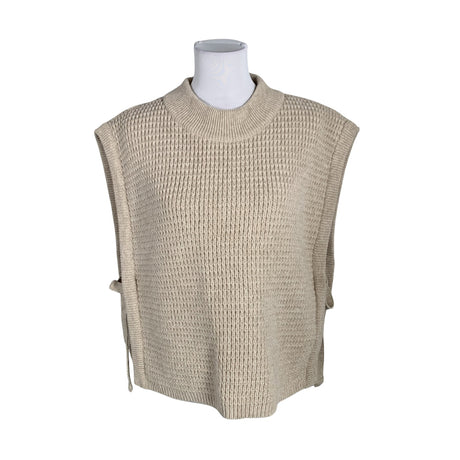 Unisex Gauhar - Kootud vest, suurus 38 - Beige ()