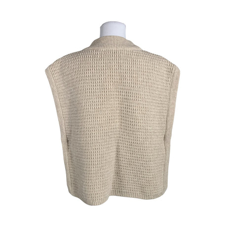 Unisex Gauhar - Kootud vest, suurus 38 - Beige (2)