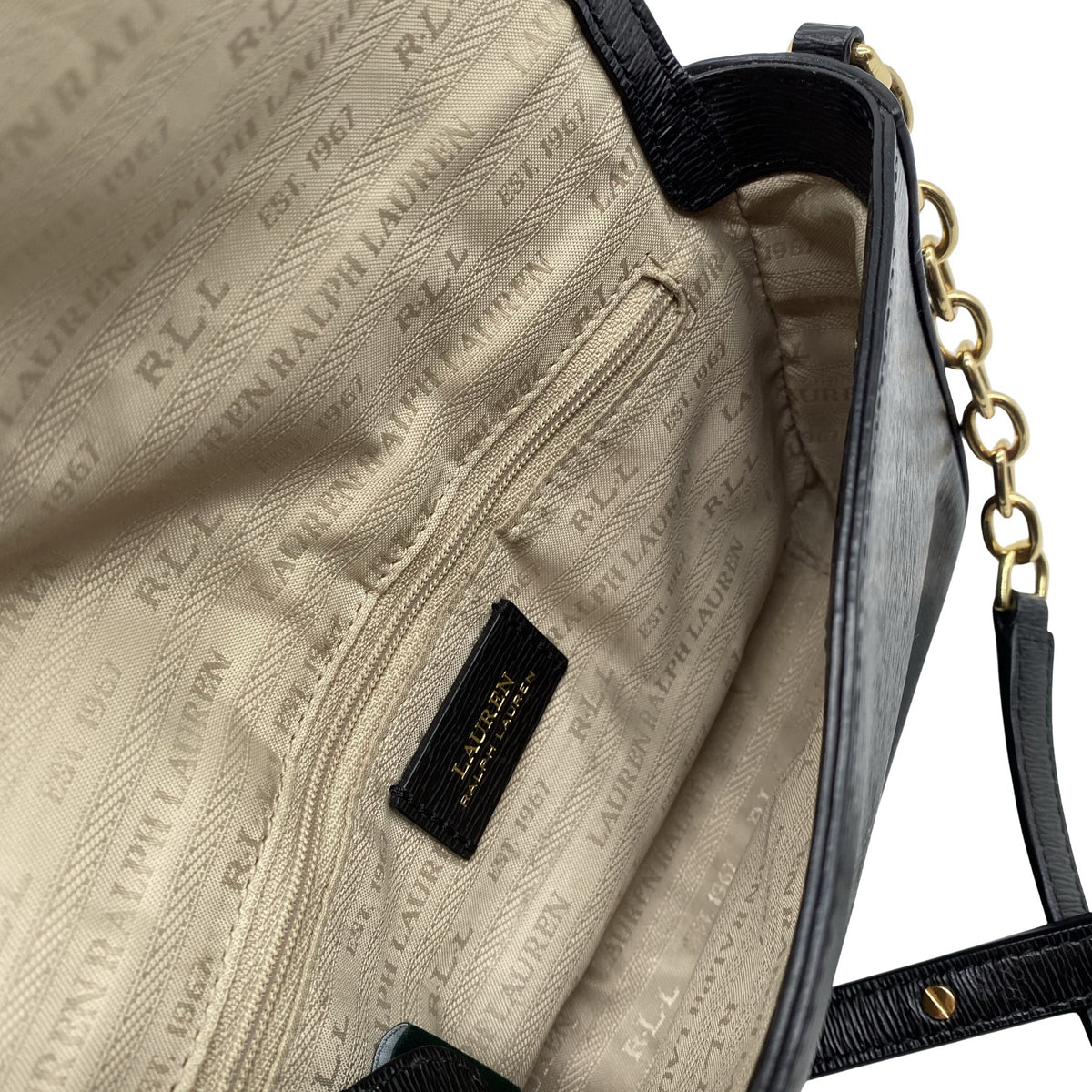 Unisex Lauren Ralph Lauren - Õlakott, suurus Mini - Must (3)