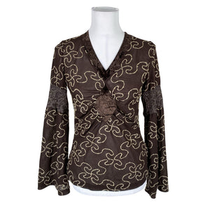 Unisex Claire.dk - Pluus, suurus 38 - Pruun (1)
