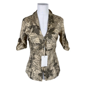 Unisex InWear - Lühikeste käistega pluus, suurus 36 - Beige (1)
