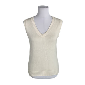 Unisex Brandy Melville - Kootud vest, suurus 36 - Looduslik valge (1)