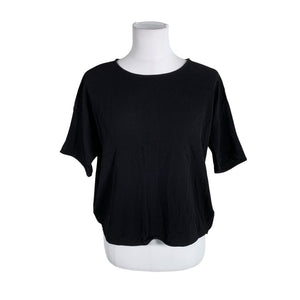 Unisex Samsoe&Samsoe - Lühikeste käistega pluus, suurus 38 - Must (1)