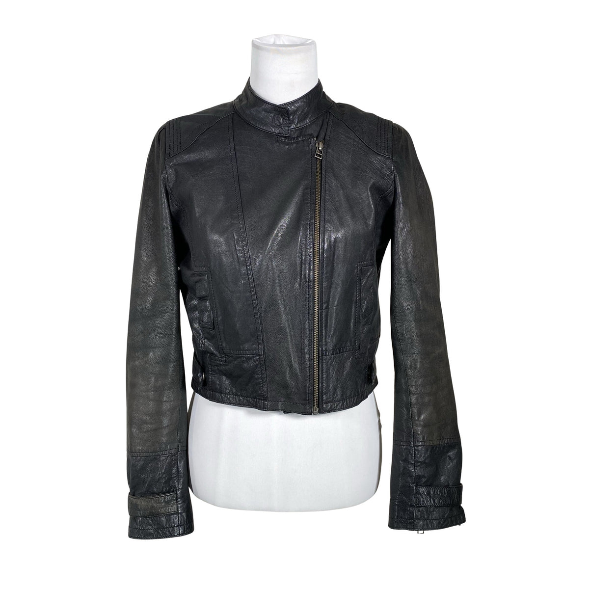 Unisex Lindex - Nahktagi, suurus 36 - Must (1)