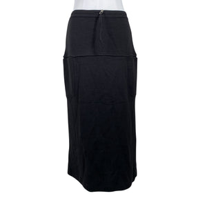 Unisex Sonia Rykiel - Kootud seelik, suurus 38 - Must (1)