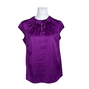 Unisex Comma - Lühikeste käistega pluus, suurus 38 - Lilla (1)