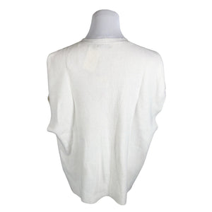 Unisex William De Faye - Kootud vest, suurus 40 - Valge (2)