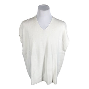 Unisex William De Faye - Kootud vest, suurus 40 - Valge (1)