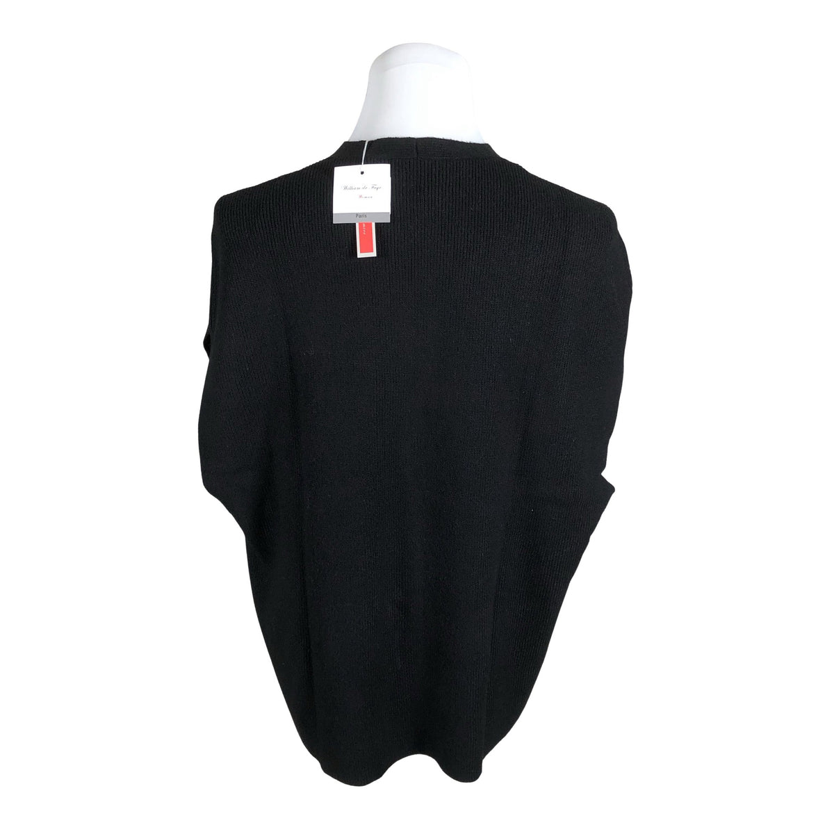 Unisex William De Faye - Kootud vest, suurus L - Must (2)