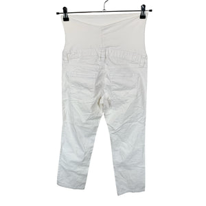 Unisex H&M Mama - Teksast poolpikad püksid, suurus 36 - Valge (2)