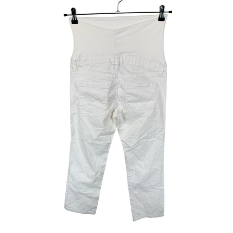 Unisex H&M Mama - Teksast poolpikad püksid, suurus 36 - Valge (2)