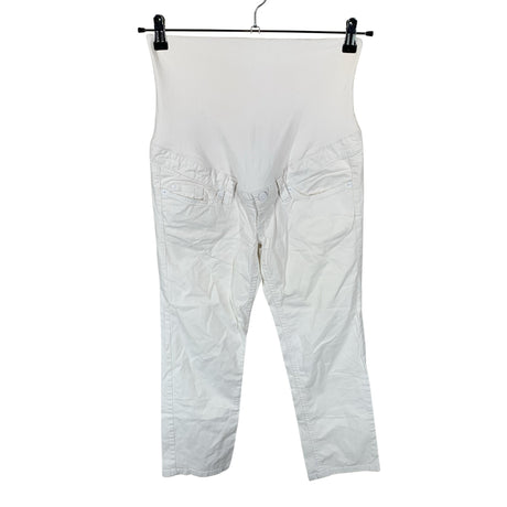 Unisex H&M Mama - Teksast poolpikad püksid, suurus 36 - Valge ()