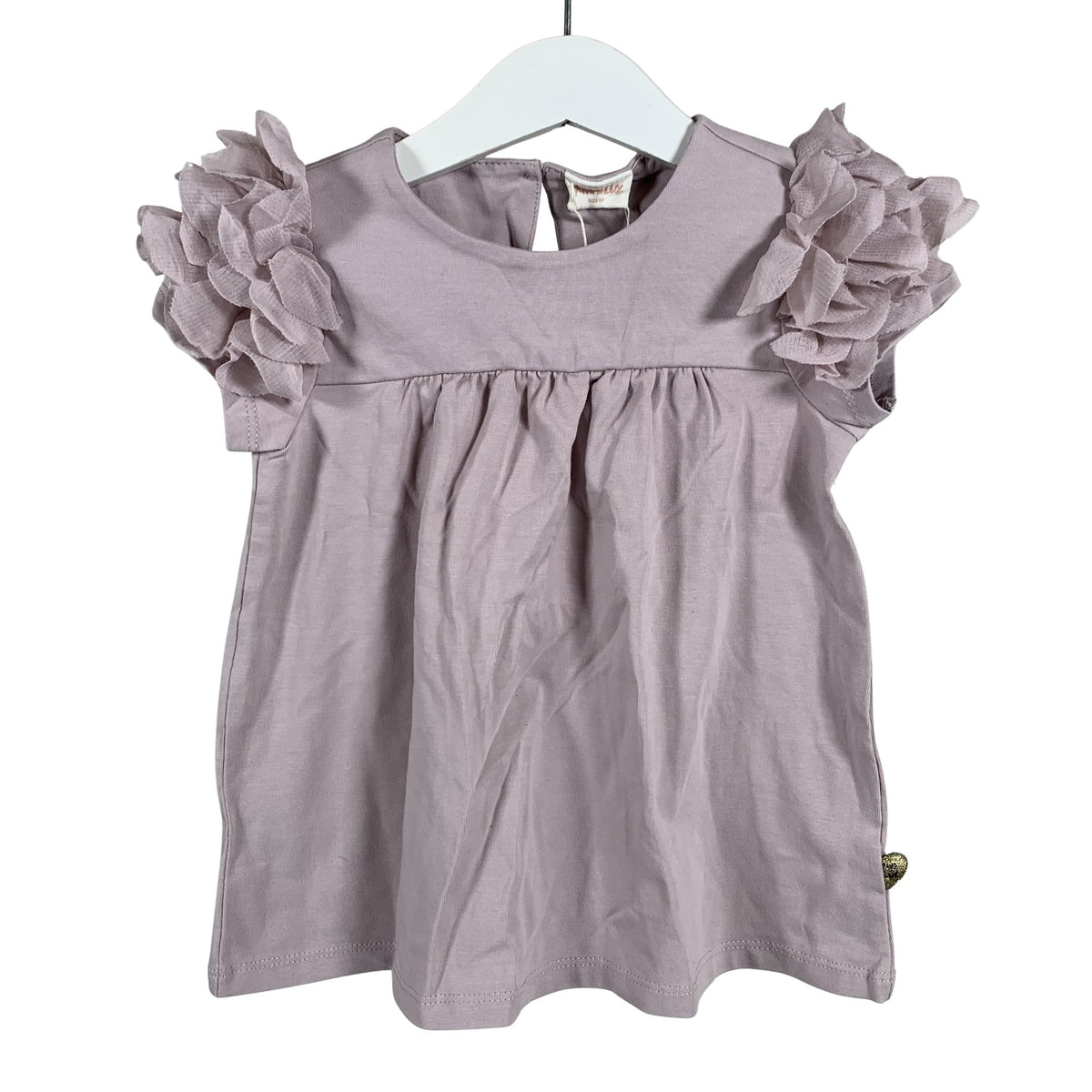 Unisex POMPdeLUX - Lühikeste käistega pluus, suurus 86 - 92 - Heleroosa (1)