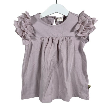 Unisex POMPdeLUX - Lühikeste käistega pluus, suurus 86 - 92 - Heleroosa ()