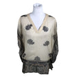 Unisex Fransa - Lühikeste käistega pluus, suurus 38 - Beige ()