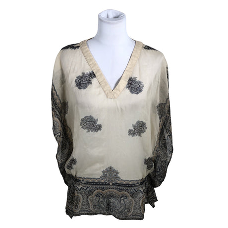 Unisex Fransa - Lühikeste käistega pluus, suurus 38 - Beige ()