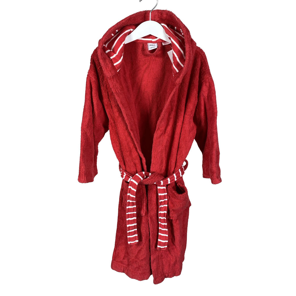 Unisex Polarn O. Pyret - Hommikumantel, suurus 110 - 116 - Punane (1)
