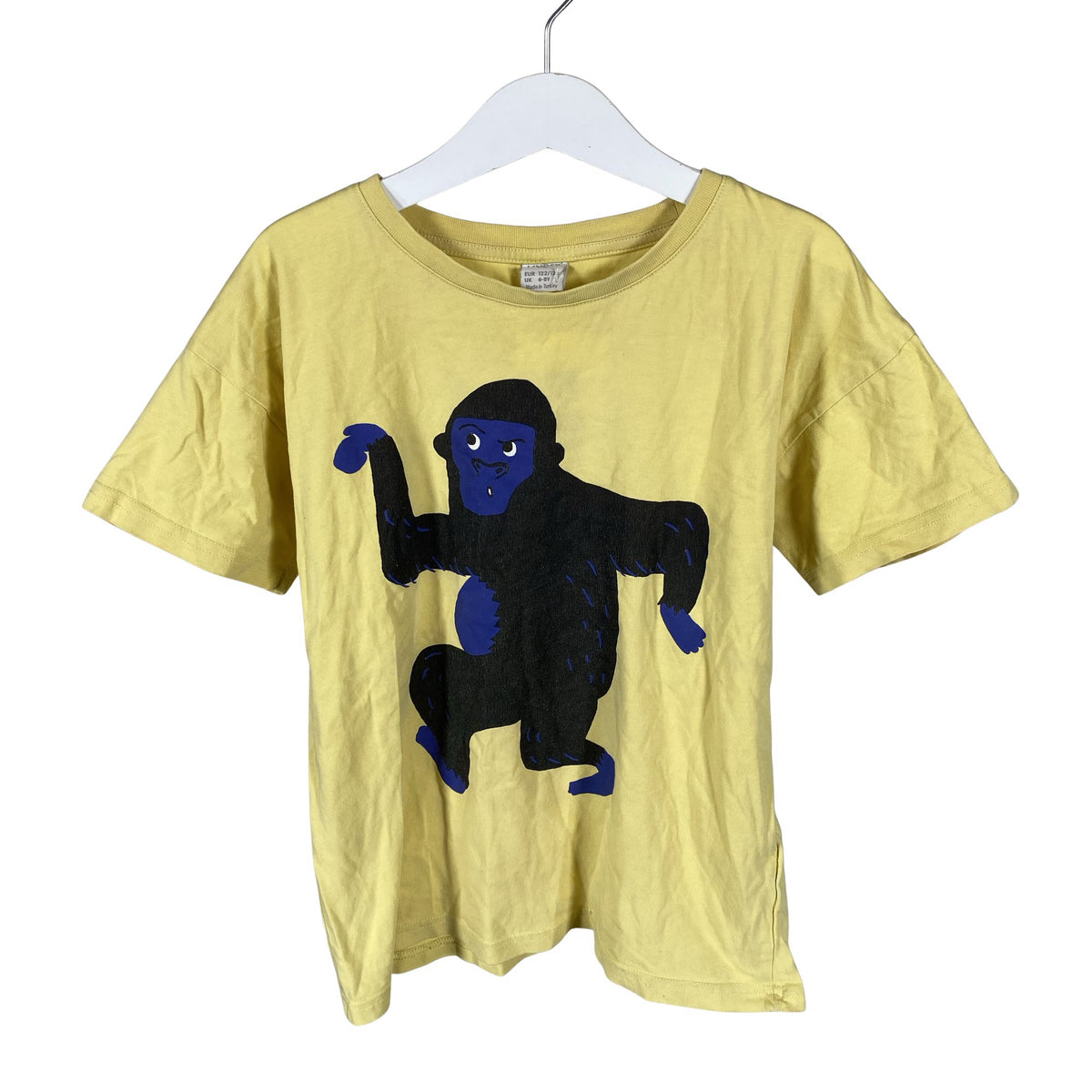 Unisex Lindex - T-särk, suurus 122 - 128 - Kollane (1)