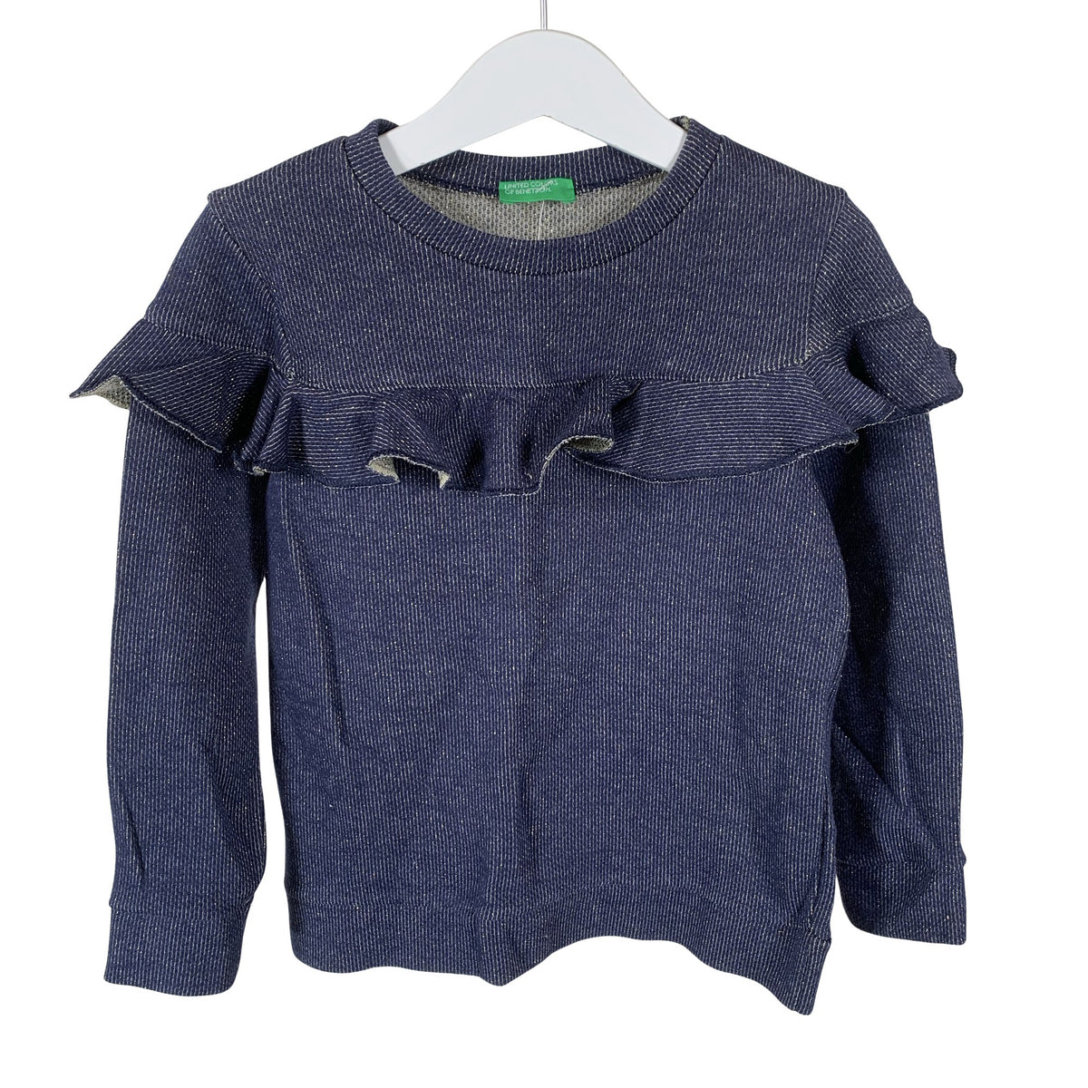 Unisex Benetton - Dressikangast pluus, suurus 104 - 110 - Sinine (1)