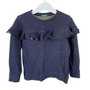 Unisex Benetton - Dressikangast pluus, suurus 104 - 110 - Sinine (1)