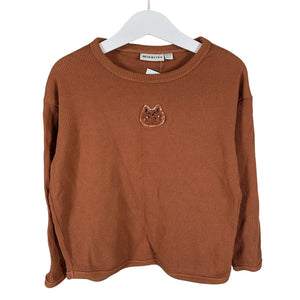Unisex Minories - Trikotaažist pluus, suurus 110 - 116 - Pruun (1)