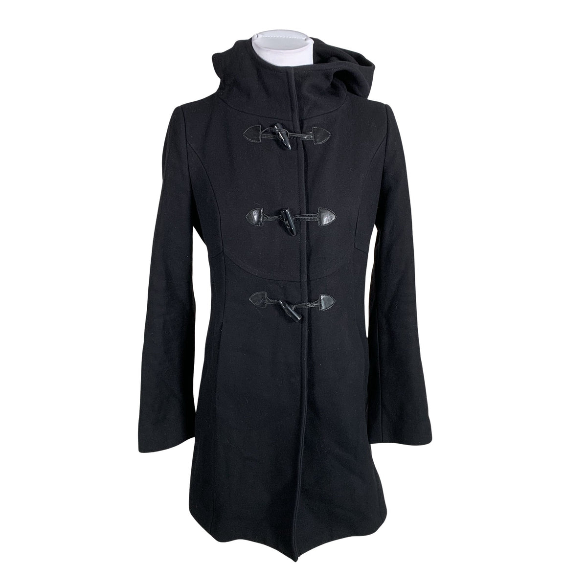 Unisex Benetton - Villane mantel, suurus 32 - Must (1)