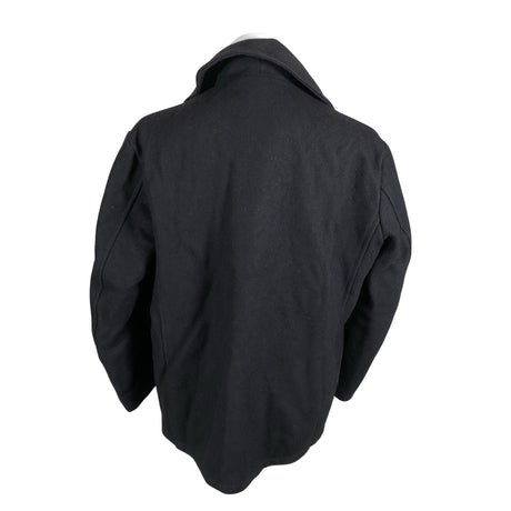 Unisex Pea Coat - Villane mantel, suurus XL - Must (2)