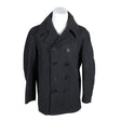 Unisex Pea Coat - Villane mantel, suurus XL - Must ()