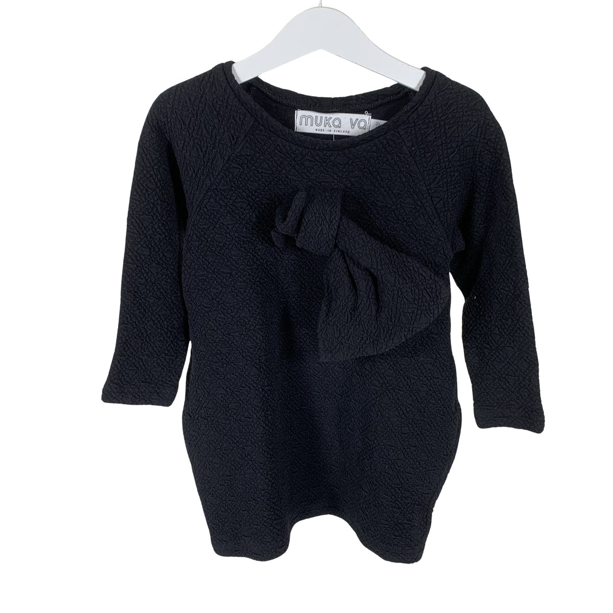 Unisex MUKA VA - Trikotaažist pluus, suurus 92 - 98 - Must (1)