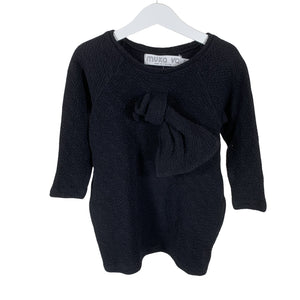 Unisex MUKA VA - Trikotaažist pluus, suurus 92 - 98 - Must (1)