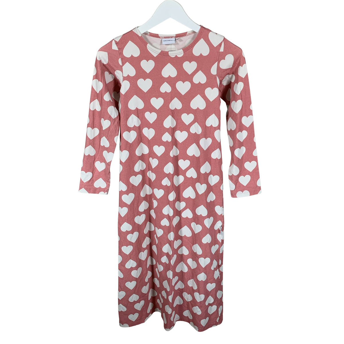 Unisex Versonpuoti - Trikotaažist kleit, suurus 140 - 146 - Heleroosa (1)