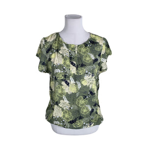 Unisex Multiblu - Lühikeste käistega pluus, suurus 38 - Roheline (1)