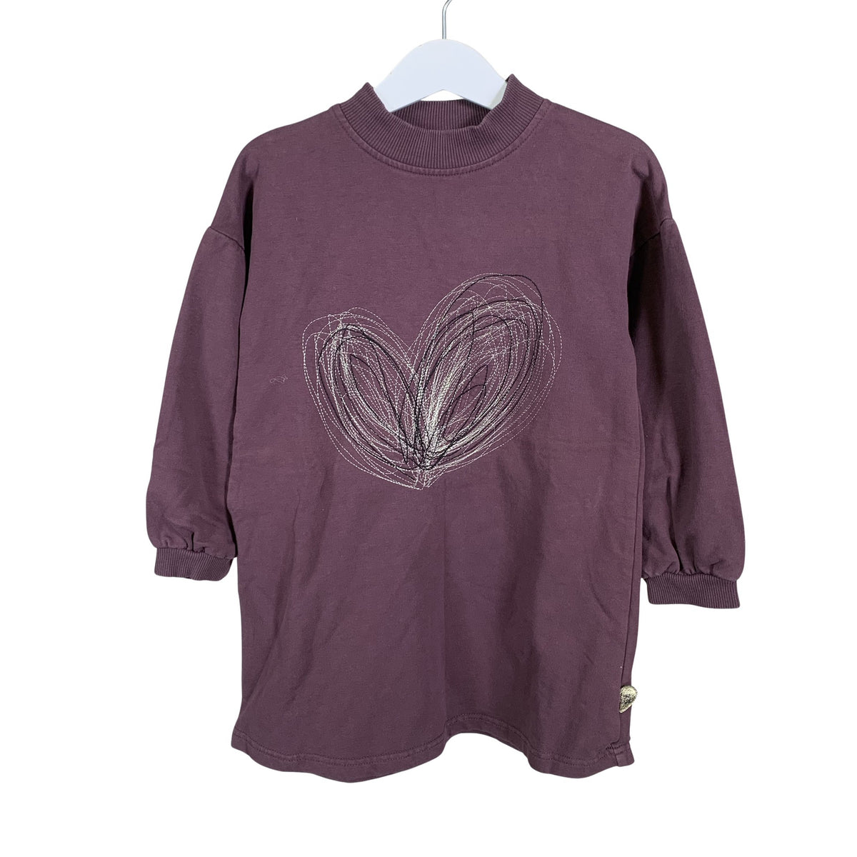 Unisex POMPdeLUX - Dressikangast kleit, suurus 104 - 110 - Veinipunane (1)