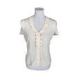 Unisex Caramel Moda - Lühikeste käistega pluus, suurus 38 - Beige ()
