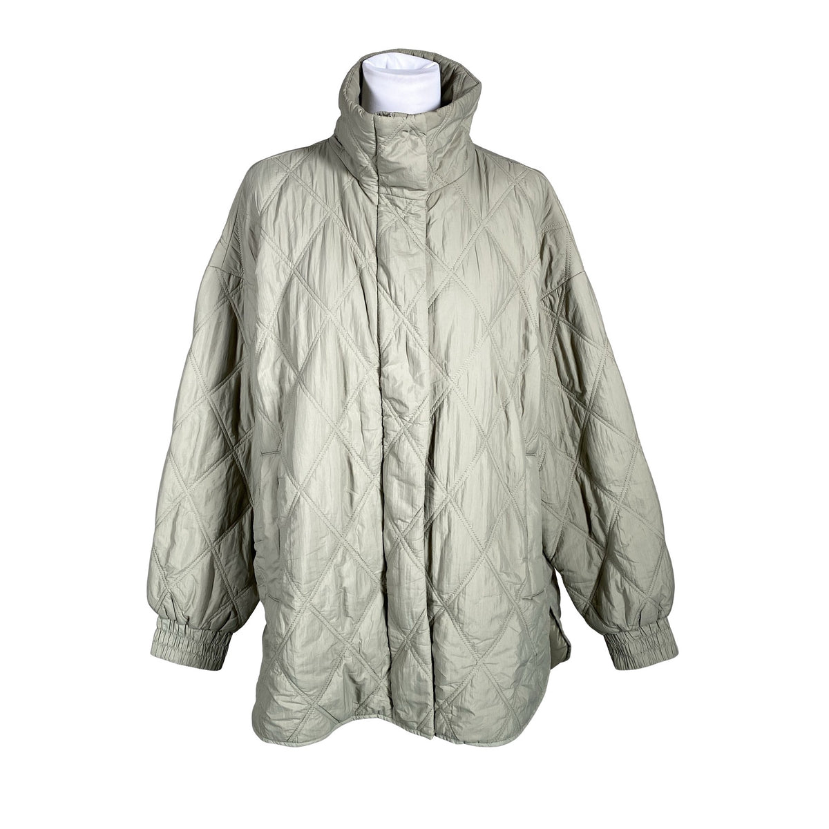 Unisex Oysho - Õhem talvejope, suurus 38 - Roheline (1)