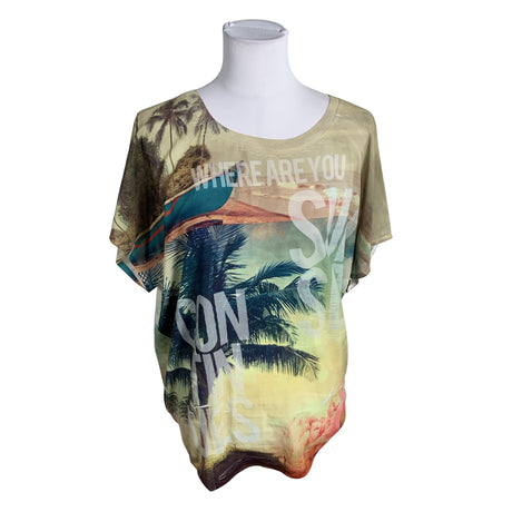 Unisex Love2Wait - Lühikeste käistega pluus, suurus 40 - Beige ()