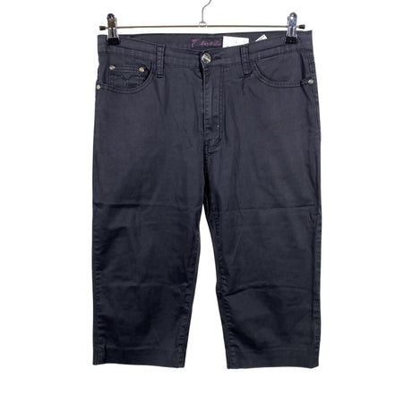 Unisex Max & Liu - Teksast poolpikad püksid, suurus 42 - Must ()