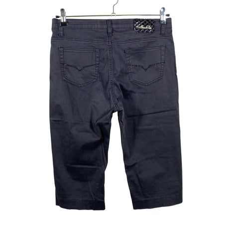 Unisex Max & Liu - Teksast poolpikad püksid, suurus 42 - Must (2)