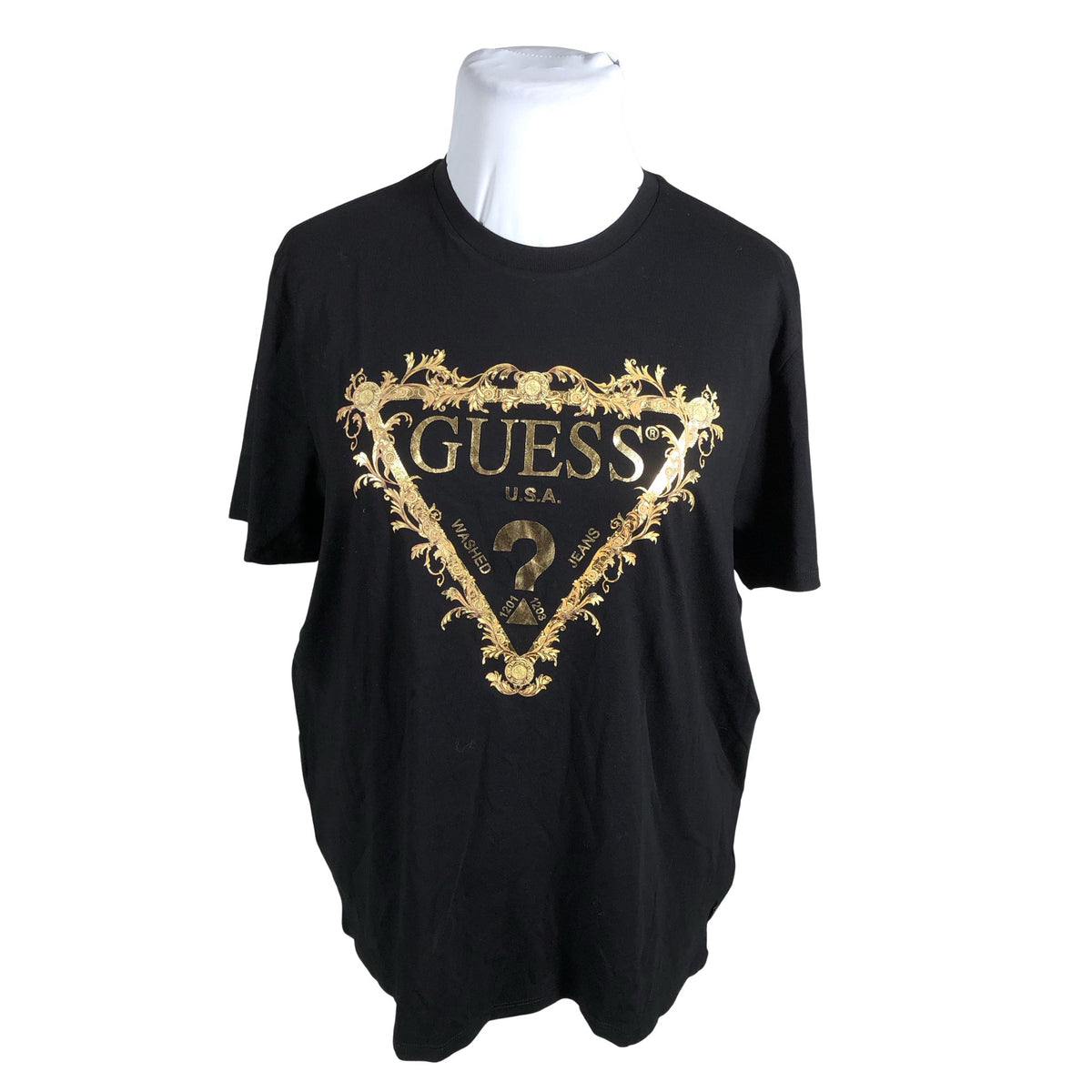 Unisex Guess - T-särk, suurus 44 - Must (1)