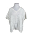 Unisex Nanso - Lühikeste käistega pluus, suurus 44 - Valge ()