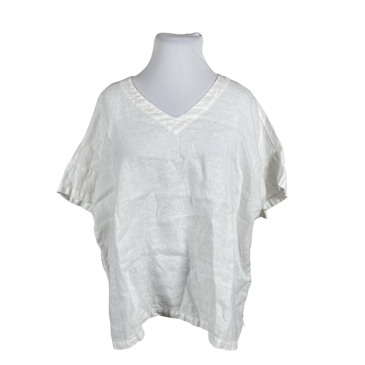 Unisex Nanso - Lühikeste käistega pluus, suurus 44 - Valge (1)