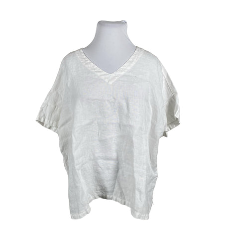 Unisex Nanso - Lühikeste käistega pluus, suurus 44 - Valge ()