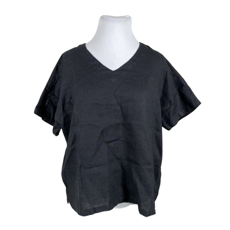 Unisex Nanso - Lühikeste käistega pluus, suurus 42 - Must ()