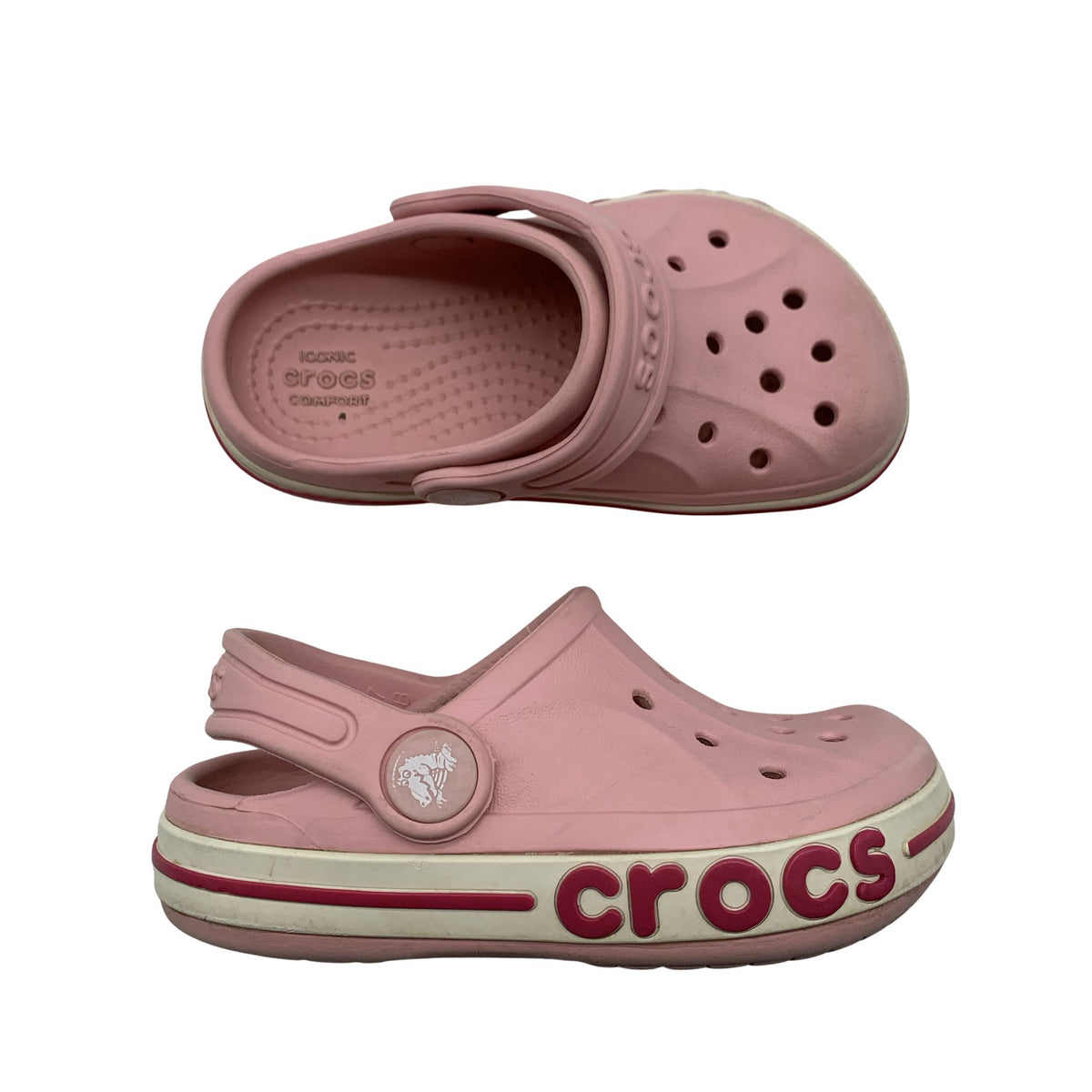 Unisex Crocs - Lahtise kannaga jalanõud, suurus 23 - Heleroosa (1)