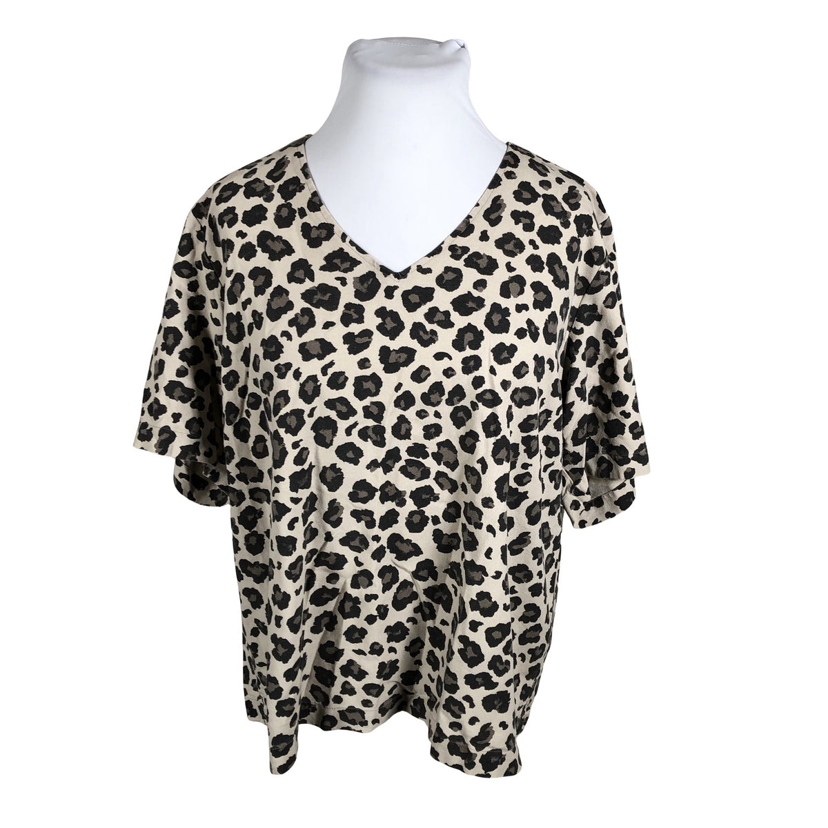 Unisex Free Quent - Lühikeste käistega pluus, suurus 44 - Beige (1)