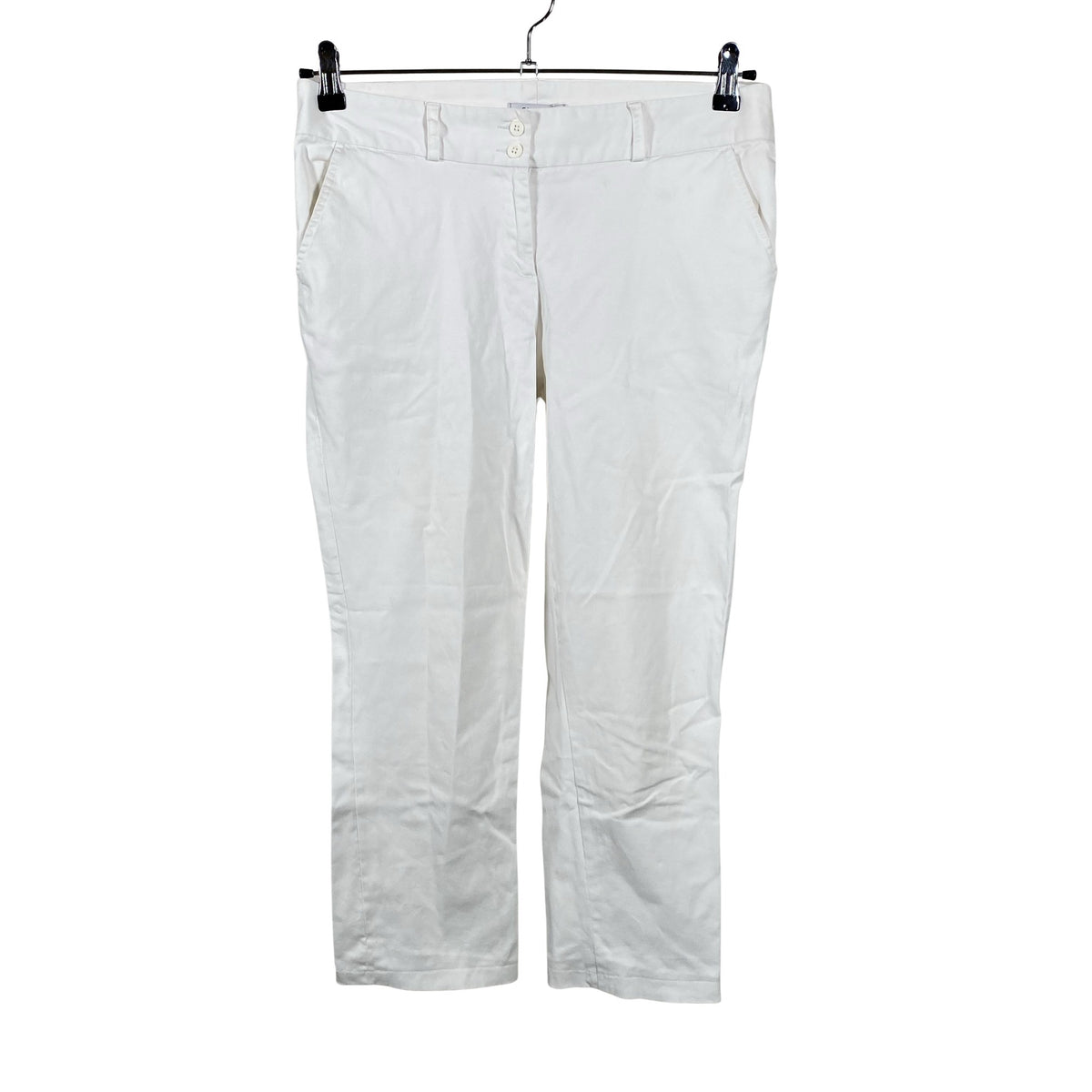 Unisex Global - Mittevenivad püksid, suurus 40 - Valge (1)